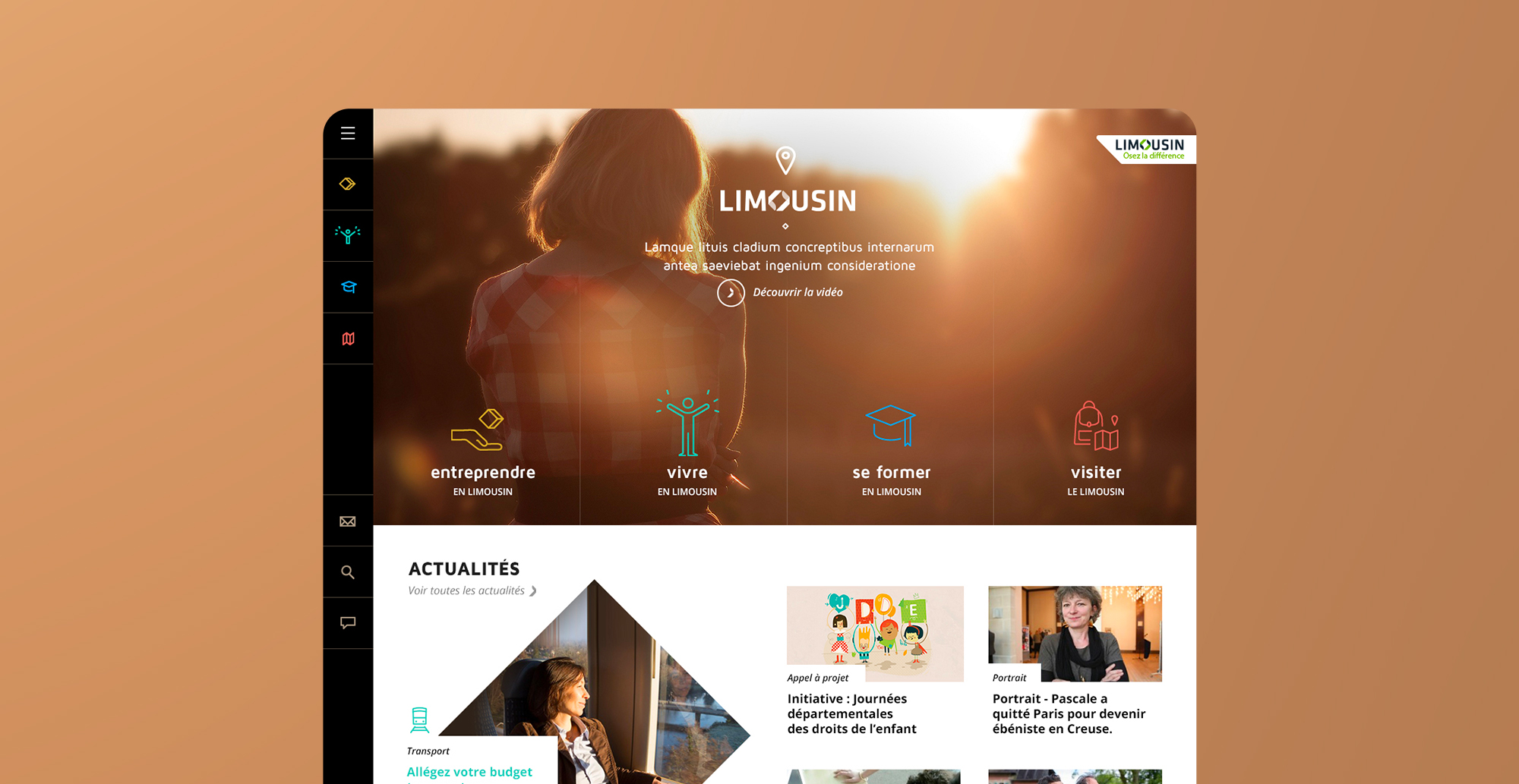 web design responsive région France Limousin Limoges tourisme